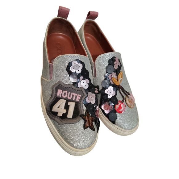 Coach 1941 Cherry Patches Slip On Sneaker Size 7 - Picture 1 of 11